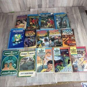 Lot of 14 Hardy Boys Books Hardback  Paper Back Franklin Dixon